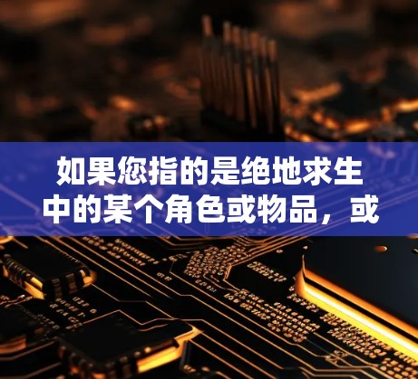 如果您指的是绝地求生中的某个角色或物品,或者是在其他游戏中的某个角色,您可以通过以下步骤来获取相关信息