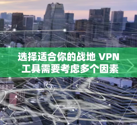 选择适合你的战地 VPN 工具需要考虑多个因素，包括功能、安全性、界面友好度和适用场景。以下是一些综合考虑的因素和推荐，帮助你找到一个合适的解决方案