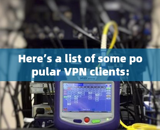 Here’s a list of some popular VPN clients: