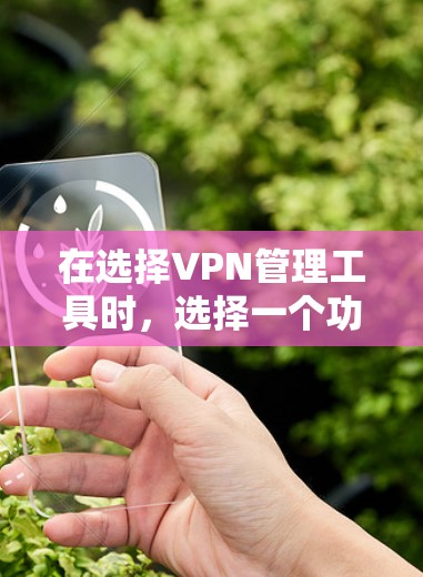 在选择VPN管理工具时，选择一个功能全面、操作简单且易于上手的工具非常关键。以下是对VPN管理工具的详细分析和推荐