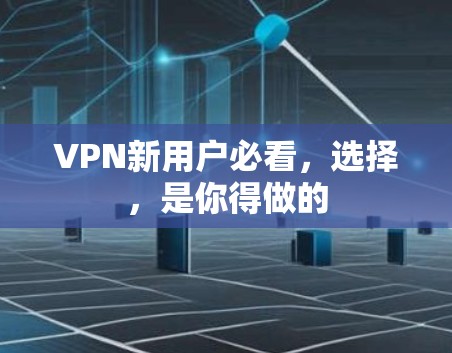 VPN新用户必看,选择,是你得做的